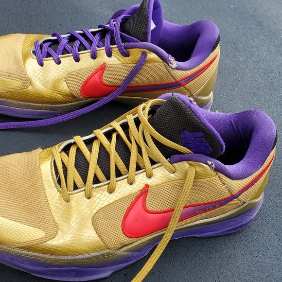 Nike Kobe 5 Protro 5 Rings Concord/Midwest Gold Mens- Size 12